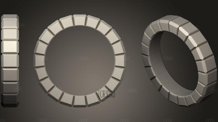 Ring 20 stl model for CNC